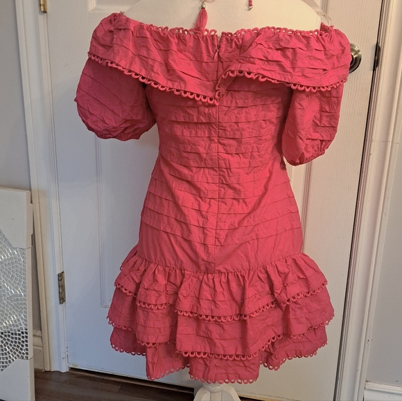 L'atiste Ruffled Drop Waist Mini Dress - Picture 3 of 6